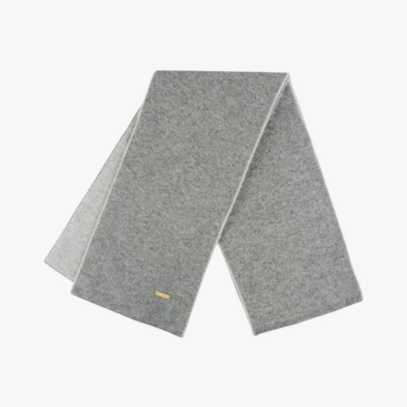 Saint Luxure Double-Sided Color Block Muffler Gray