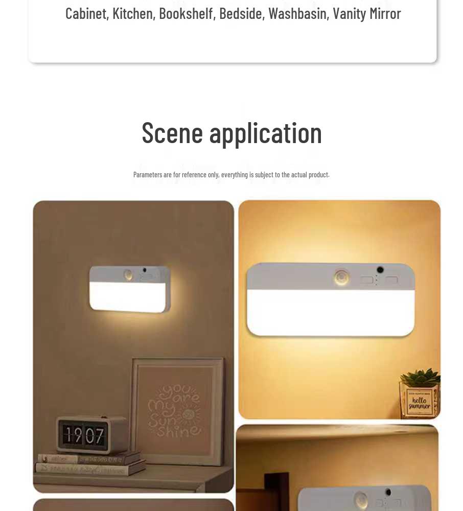 Dual Color Magnetic Charging Motion Sensor Night Light for Bedroom, Wall, Staircase, or Cabinet.