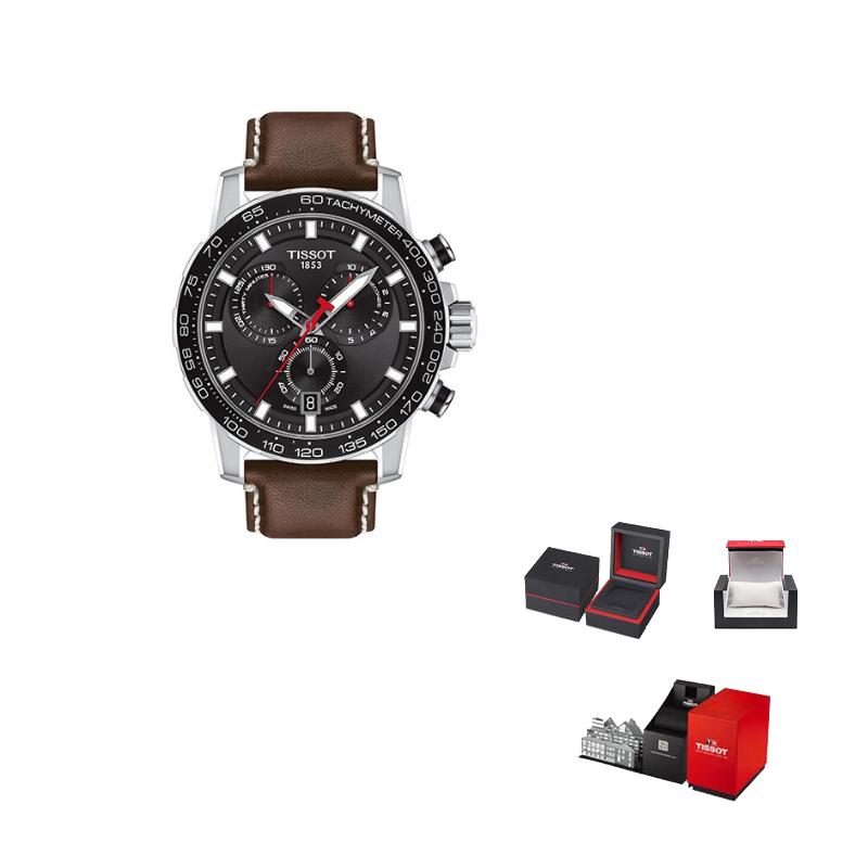 

TISSOT Speed Dare Collection Quartz Movement 30m Water Resistance Men s Watch 45.5mm Black Dial T125.617.16.051.01 Black Dial Brown Strap