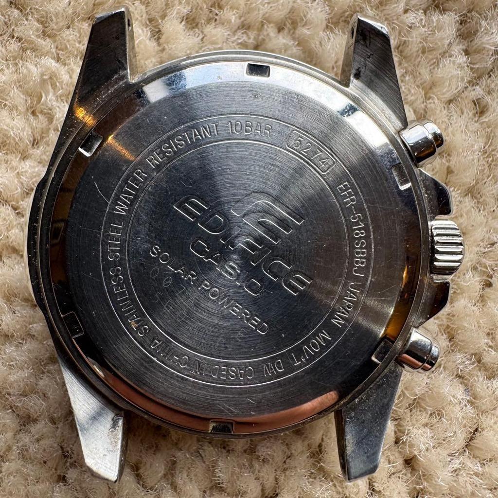 Used [Junk] EDIFICE CASIO 5D07U1 Chronograph Watch
