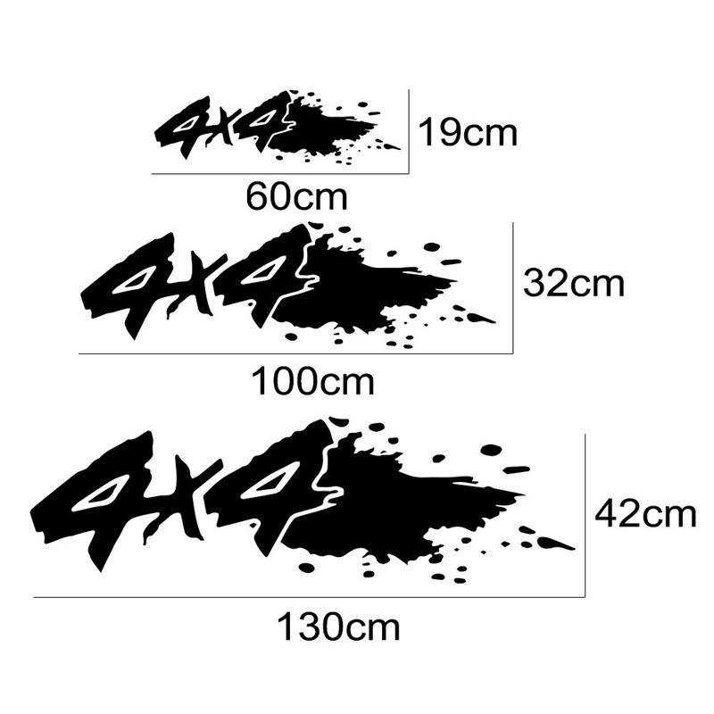 Ford, Isuzu, Nissan, Toyota 4x4 Off-road Trunk Sticker Decal