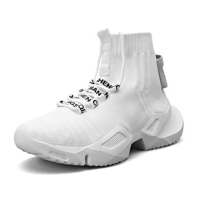Zapatos de Hombre de Diseño Más Nuevo Zapatos Deportivos Casuales Cómodos Transpirables Talla Grande Caminar con Cordones Top Alto Zapatos para Correr
