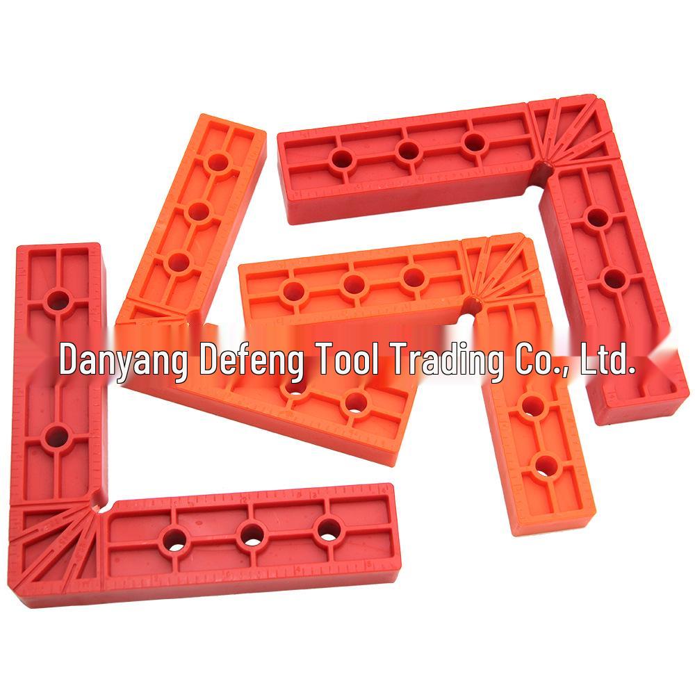 Adjustable 140mm Right Angle Positioning Ruler and Clamp Set for Woodworking