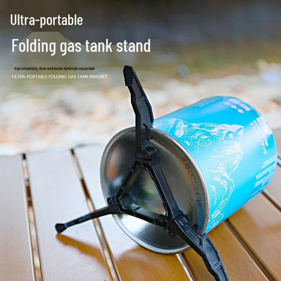 

Portable Outdoor Folding Tripod Gas Can Holder - Stable Camping Stand матовий чорний колір