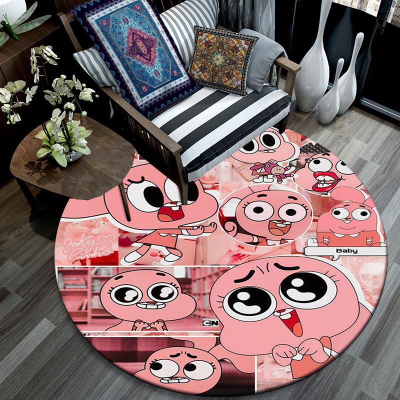 Anais Watterson pattern round rug,Carpet Rug for Living Room Bedroom Playroom ,Non-slip Floor Mat,Holiday Gifts and Birthday Gifts.