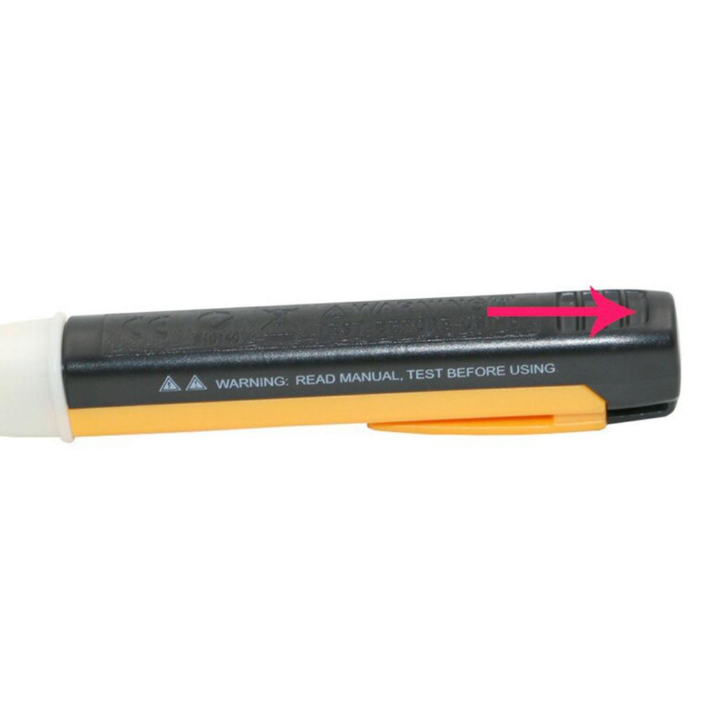 Non-Contact Voltage Tester Pen AC90V-1000V LED Flashlight Buzzer Alarm for Live/Null Wire Judgment