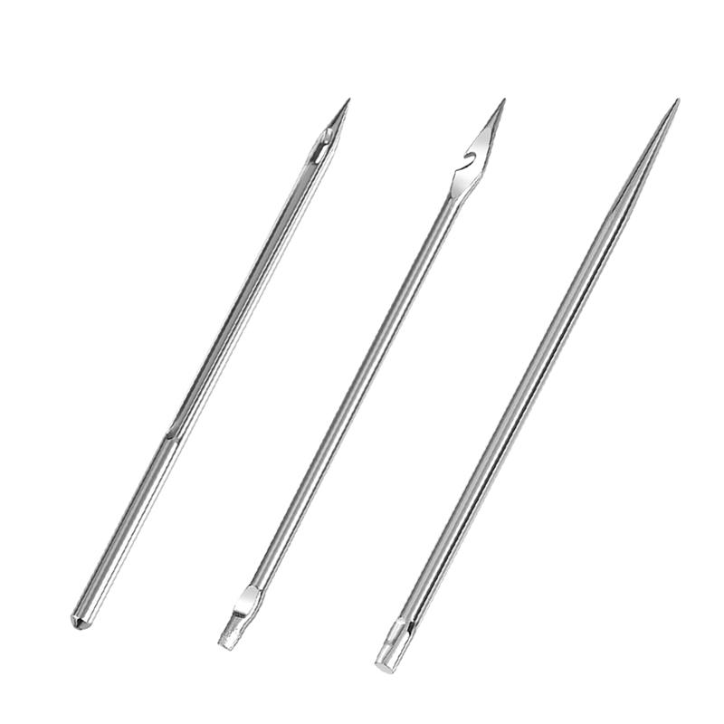 Diy Leather Sewing Awl Needle With Copper Handle Set Leather Sewing Kit Leather Canvas Tent Shoes Repairing Tool W/Nylon Thread