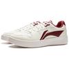Li Ning Sycee Slip Resistant Cushioning Abrasion Resistant Low top Skateboard Shoes Men's White Red AGCU515-2