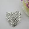 5 pièces Gros Boutons Métal Strass Cœur à Tige pour Vêtements DIY Couture Bouton Décoratif Fournitures d'Artisanat
