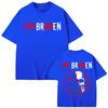 I'm Broken Skull Smiley Face T-shirts Men Women Clothing Gothic Fashion Short Sleeve T-shirt Summer Casual Cotton T Shirt