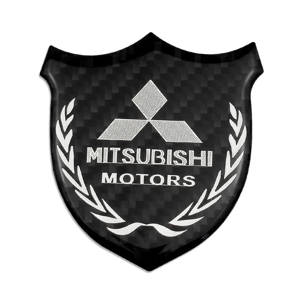 lcbk8 Metal Shield Badge Car Sticker Rear Side Body Emblem for Mitsubishi Outlander Lancer 9 10 ASX Eclipse Pajero L200 Accessories