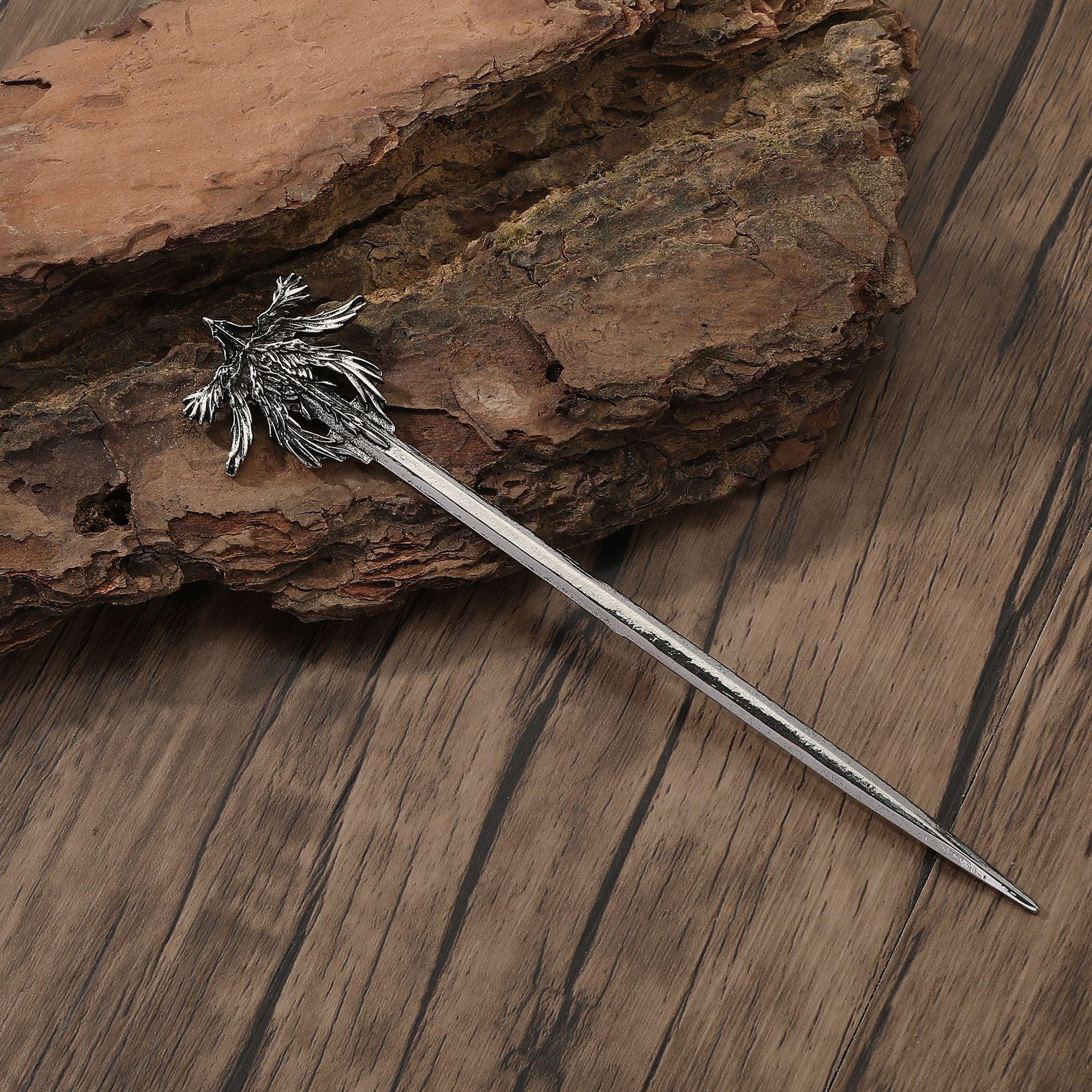 

Винтажная заколка для волос в виде шестикрылого ангела в стиле викингов – Модные украшения для вечеринок в норвежском стиле серебряный