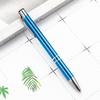 2Pcs Ballpoint Pen Black Ink Retractable Plastic Medium Point Advertising Pen for Students