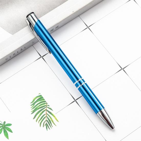2Pcs Ballpoint Pen Black Ink Retractable Plastic Medium Point Advertising Pen for Students