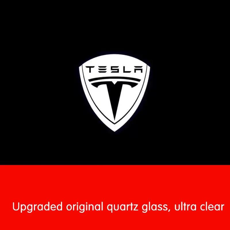 Car Sticker Tesla Tesla Model 3/Y Welcome Light Model X S Door Light LED Atmosphere Light Modification Accessories Highlighting 1  piece
