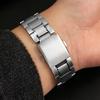 19mm 21mm Para Swatch pulsera de metal de núcleo sólido cadena de reloj cóncava convexa YVS400 451 YVB404 hombres de hierro mujeres banda de reloj de acero