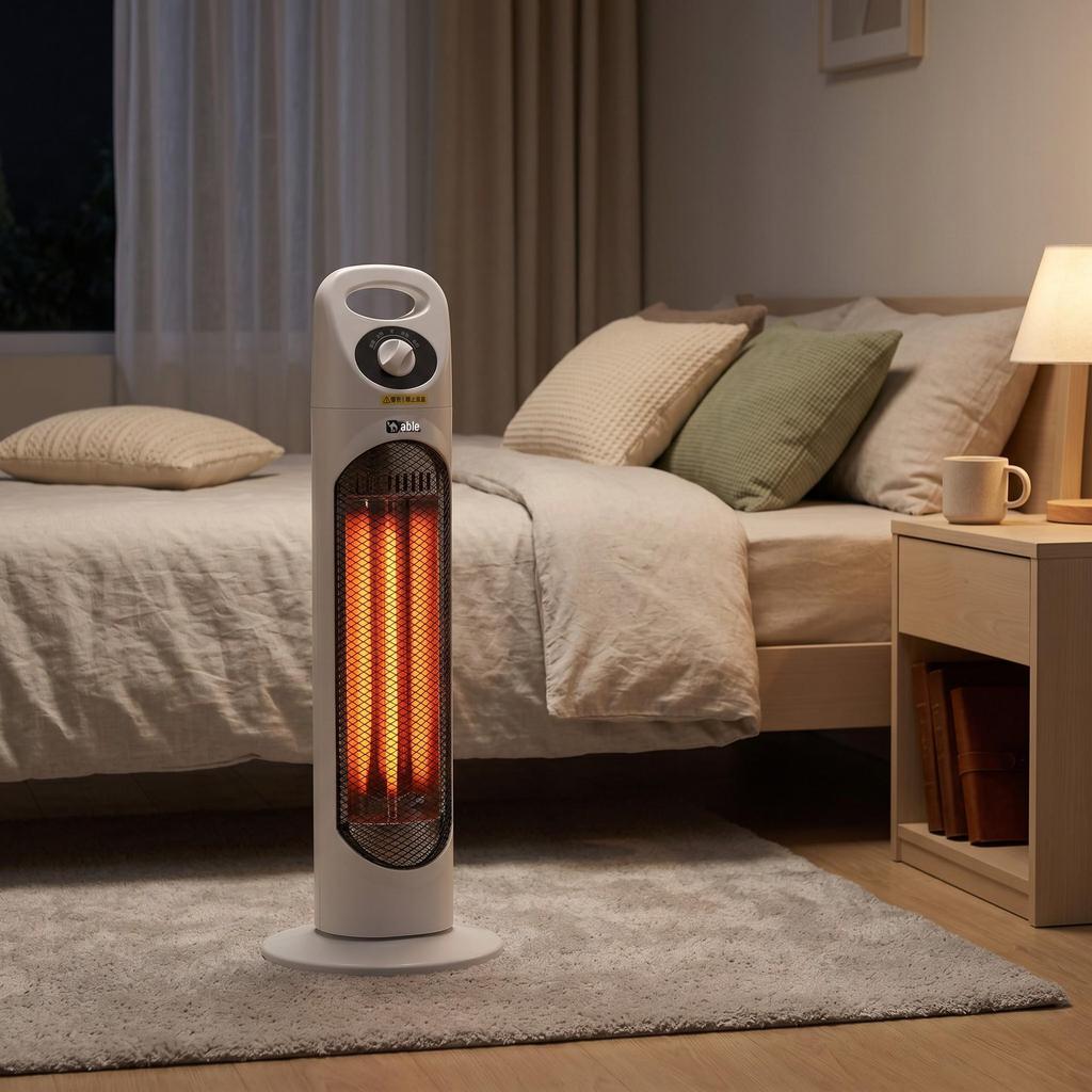 Doppelnutzungs-Infrarot-Kohlefaserheizung: Leiser, Energiesparender Elektrischer Kamin für Zuhause und Badezimmer.