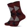 Men's Spring and Autumn New Thick Business Diamond Grid Commuting Office Socks