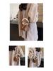 Y2K Retro Plush Crossbody Bucket Bag: Women's Mini Handbag with Frayed Edge, Versatile for Autumn and Winter