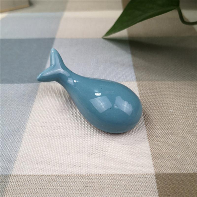 Cute Dolphin Porcelain Chopstick  Rack Holder Home Table Decorative Ornaments