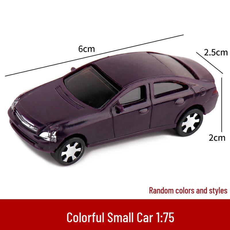 Multiscale DIY Colorful Plastic Model Cars for Sand Table