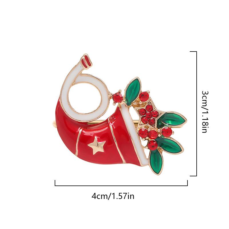 1PC Napkin Holder Christmas Tree Metal Wreath Napkin Ring Hollow Out Napkin Buckles Santa Claus Alloy Birthday Elk