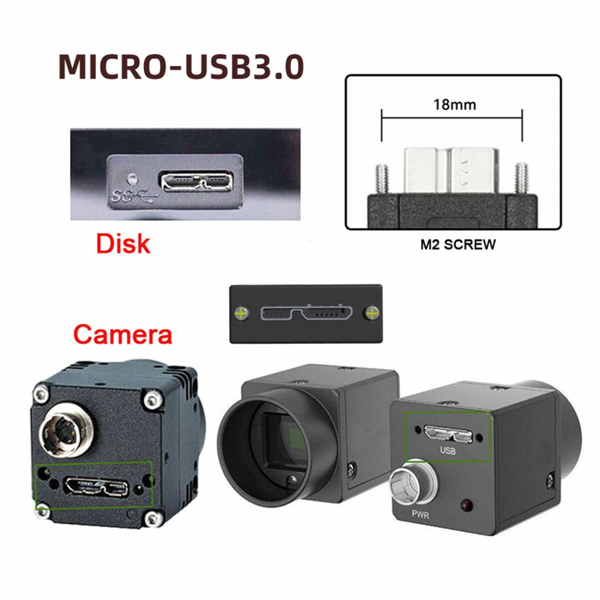 

U3-078-UP 25cm Down Angled USB 3.0 Male to Micro 3.0 Plug Up Angled Cable As Shown A