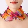Nuevos Elegantes Bufandas de Seda de Moda Estampado de Mariposa y Flores para Mujer Bufanda Larga de Gasa Chal Suave para Dama Accesorios de Moda