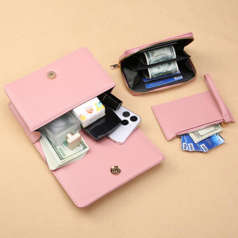 New Women Small Square Bag Shoulder Bags Mother Child Package 3pcs Trend Fashion Handheld Bag Portable Commuter Crossbody Bags