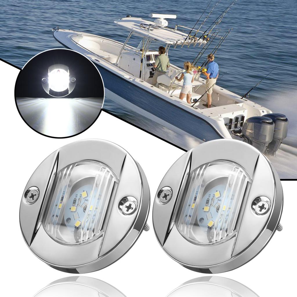 Details about / Block of 10 BBT Marine Grade 12 volt Waterproof White LED Lights