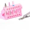 1pc 16 Holes Plastic Nail Art Grinding Head Bit Holder Storage Box Stand Display Rack for Manicure Drill Bits Container