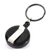 Retractable Pull Badge Reel Lanyard Holder Reels Recoil Belt Key Ring Chain Clip