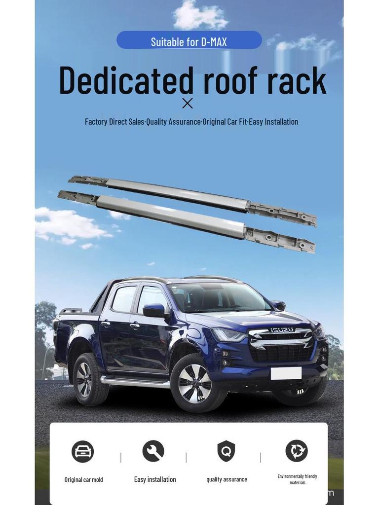 D-MAX 2021 Aluminum Roof Rack Screw-Type Luggage Carrier