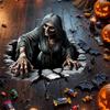 Halloween Scary Witch Floor Stickers Self Adhesive Removable Waterproof Wall Decals For Home Bedroom Door