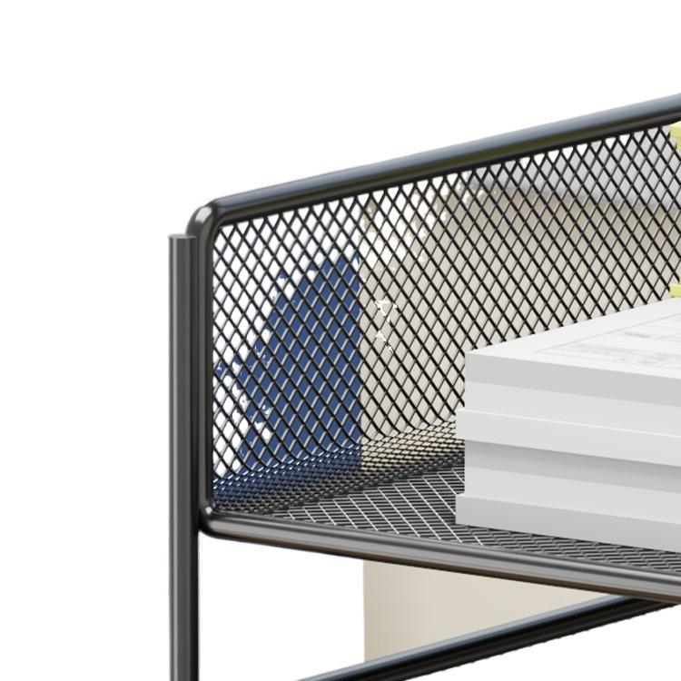 Multi-Layer Desktop File Organizer: A4 Rack & Storage Shelf for Office