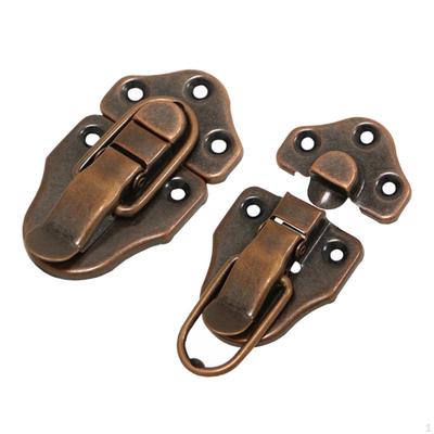 Verschlussriegel Vintage-Stil Knebelverschluss Haken Metallschnalle für Koffer Schmuckschatulle