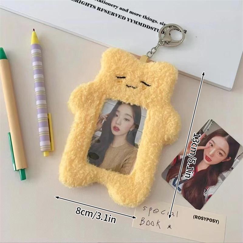 

Cute Penguin Card Holder Cartoon Plush Kpop Photocard Holder Idol Postcards Sleeves Card Sleeves Bag Student Id Protection