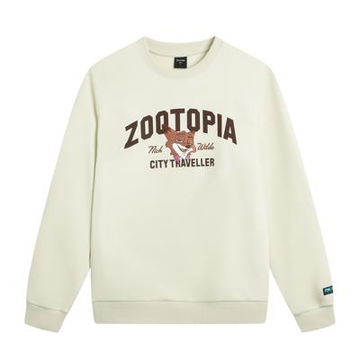 Li Ning Bluza z haftowanym wzorem literowym Disney, z okrągłym dekoltem, męskie topy AWDVB25-1