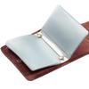 Compact Genuine Leather Wallet and Business Card Holder - Lightweight, Practical, and Easy-to-Carry Card Organizer.