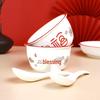 Haolaibao Auspicious Fu Character 39-Piece Chinese Dinnerware Set