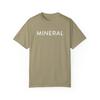 Mineral Emo Band White Logo Unisex Garment-Dyed T-shirt, Midwest Emo Post Hardcore Slowcore Apparel, Alternative Music Tee, Band Merch Shirt