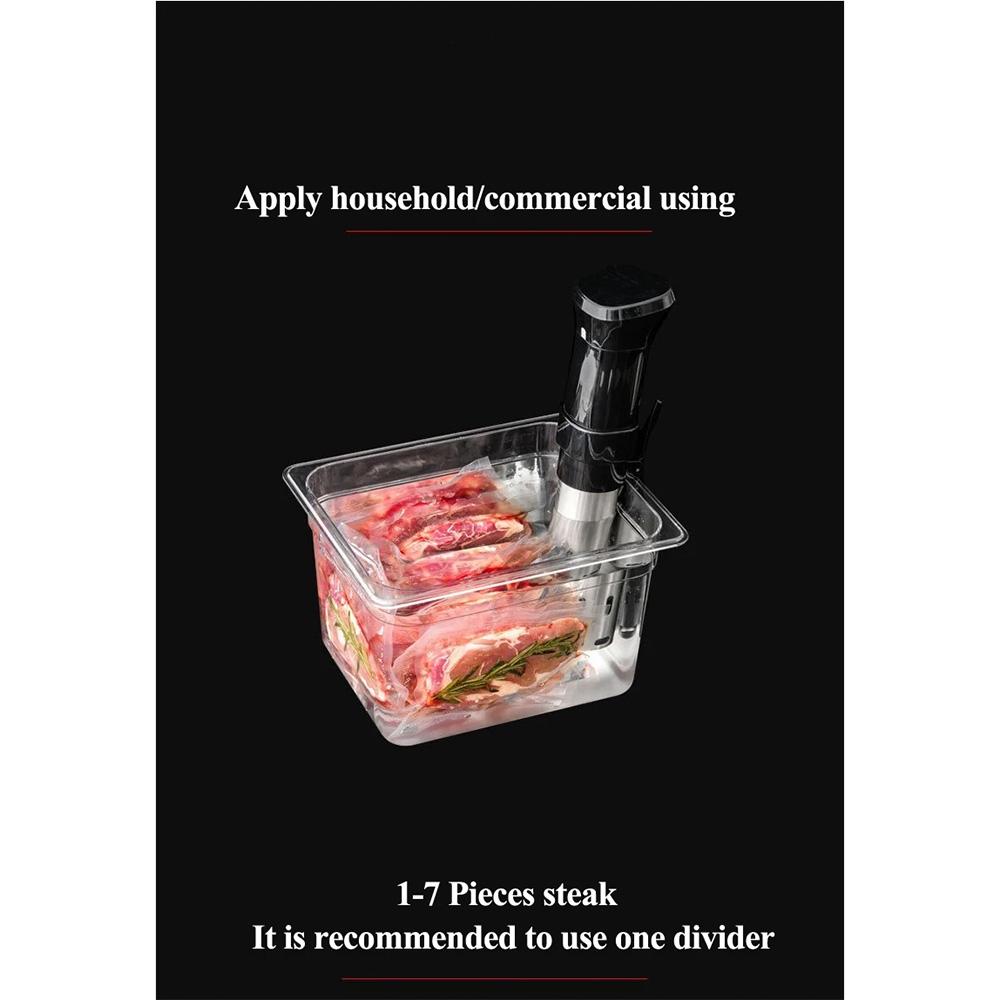 Sous Vide Cooker Container 6L 11L Two Sizes Food Grade PC Material For Immersion Circulators Durable Kitchen Tool