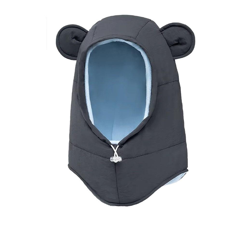 

Keep Warm Children Windproof Cap Solid Color Ski Mask Hat Simple Balaclava Hat Boy Grey No Mask