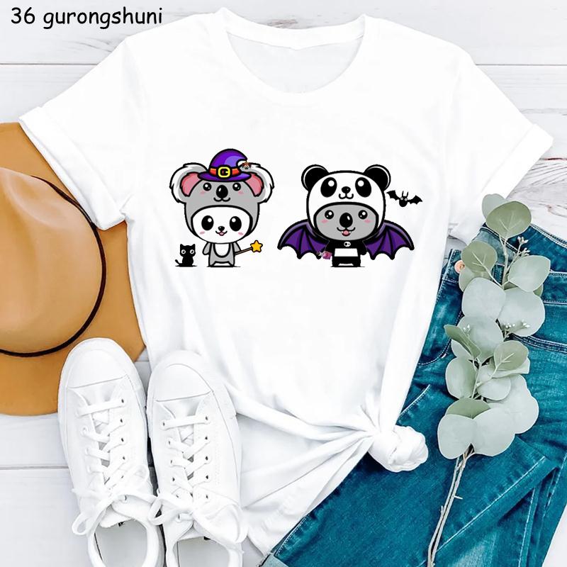Just A Girl Who Love Koala Graphic Print Tshirt Unisexs Clothing White Funny Tshirt Femme Harajuku Kawaii Clothes Summer Tops