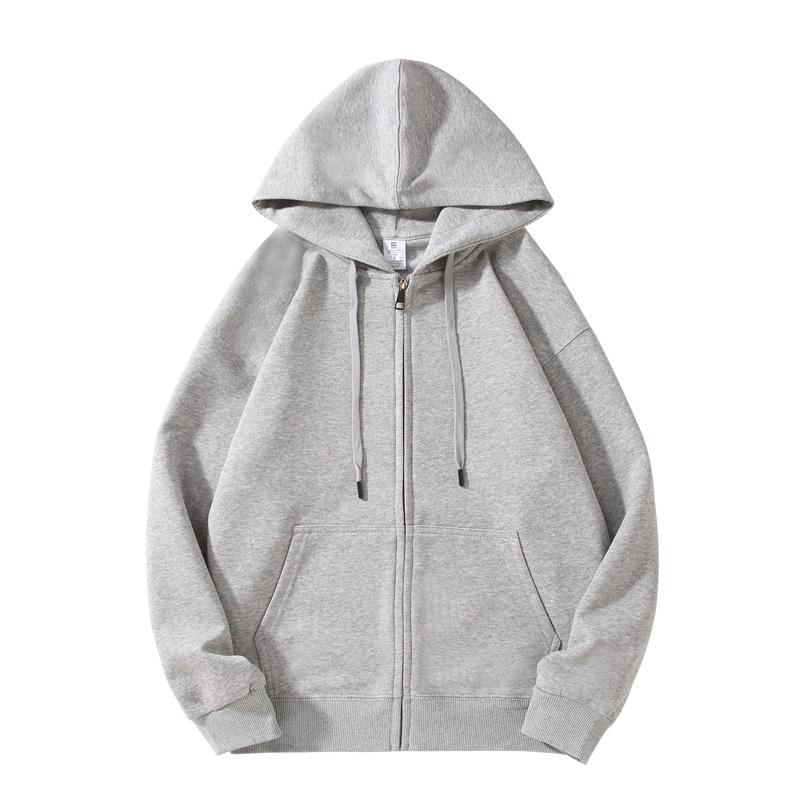 Adult 300g Cotton Drop Shoulder Zipper Hoodie - Model 682 Fashion Trend
