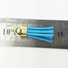 New 10pcs 38mm Vintage Leather Tassels DIY Keychain Cellphone Straps Pendant Tassels for Jewelry Earrings Findings Accessories