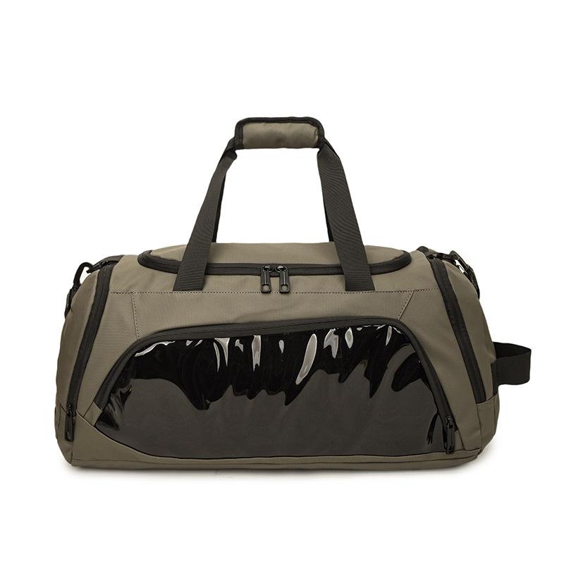 

Leisure Travel Bag Women s Texture Sports Fitness Bag Dry and Wet Separation Training Bag Large Capacity Storage Luggage Bag Men зелений