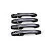 For Toyota Raize Rise  2022 2023 ABS Carbon Black Accessories Auto Door Protector Handle Decoration Cover Sticker