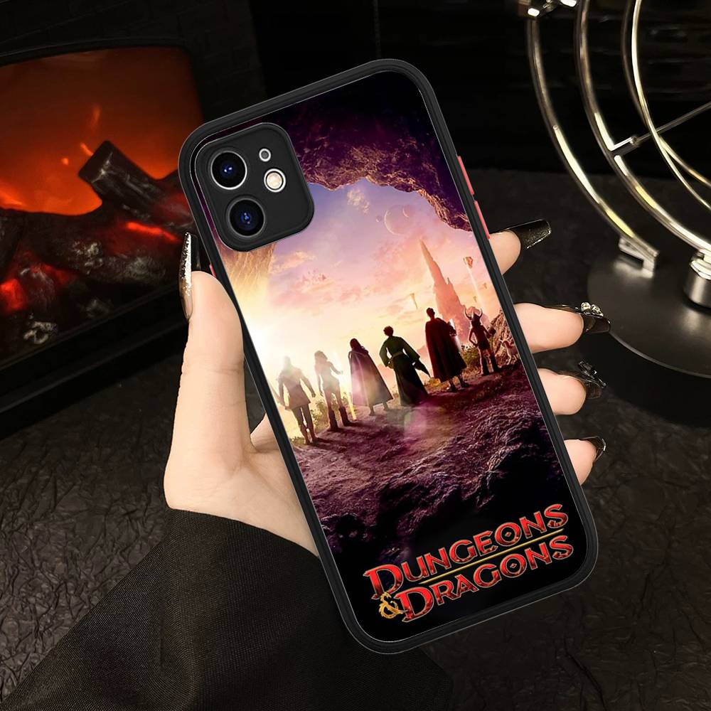 

Fantasy Movie D-Dungeons D-Dragons Phone Case For IPhone 16 15 14 Plus 15 13 12 11 Pro Max X XS MAX Matte Cover iphone Xs Max