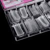 120 Pcs Clear Nail Art Acrylic False Tips System Form Tools Mold UV Gel DIY